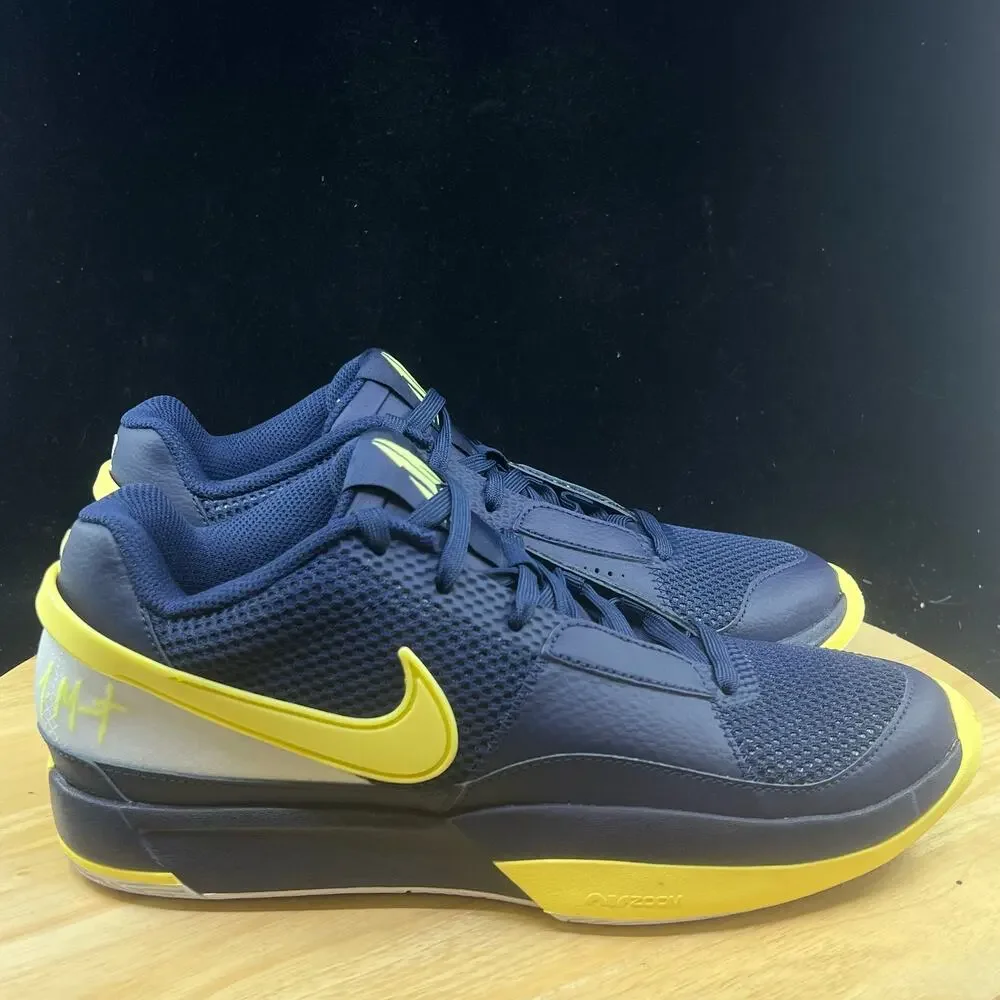 Nike Ja 1 Mens Sz 8.5 Shoes Midnight Blue Basketball FQ4796-402 Sneaker Athletic - Picture 5 of 9